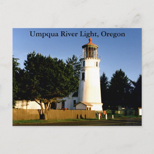 Umpqua River Light, Oregon Postcard Postkarte (Vorderseite)