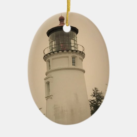 Umpqua River Lighthouse Keramik Ornament (Vorne)