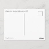 Umpqua River Lighthouse Postkarte (Rückseite)