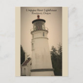 Umpqua River Lighthouse Postkarte (Vorderseite)