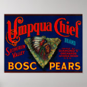 Umpqua-Spitzenkorb-LabelSutherlin, OR Poster (Vorne)