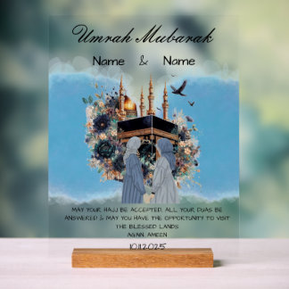 Umrah Mubarak Acrylschild