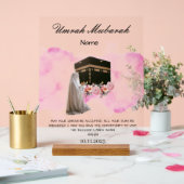 Umrah Mubarak Acrylschild (Hochzeit)