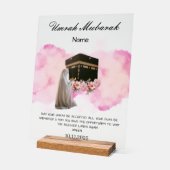 Umrah Mubarak Acrylschild (Winkel)
