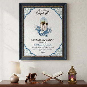 Umrah Mubarak Benutzerdefiniertes 1 Foto Islamisch Poster