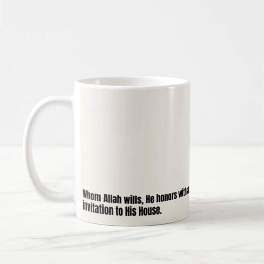Umrah Mubarak Custom Mug Kaffeetasse (Links)