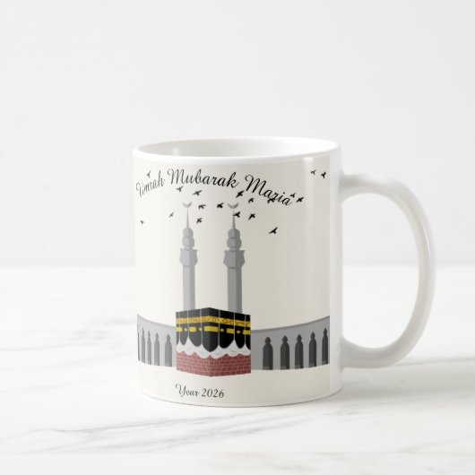 Umrah Mubarak Custom Mug Kaffeetasse (Rechts)