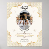 Umrah Mubarak Custom Photo Islamic Poster (Vorne)