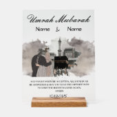 Umrah Mubarak Geschenk Acrylschild (Vorderseite)