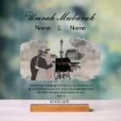 Umrah Mubarak Geschenk Acrylschild (Neutral)
