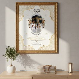 Umrah Mubarak Individuelles Foto Islamischer Poste Poster