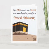 Umrah Mubarak Karte (Vorderseite)