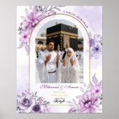 Umrah Mubarak Personalized Photo Islamic Wall Art Poster (Vorne)