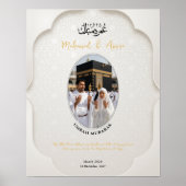 Umrah Mubarak Personalized Photo Poster (Vorne)