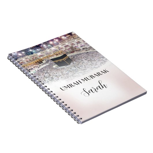 Umrah Mubarak Spiral Notebook Notizblock (Rechte Seite)