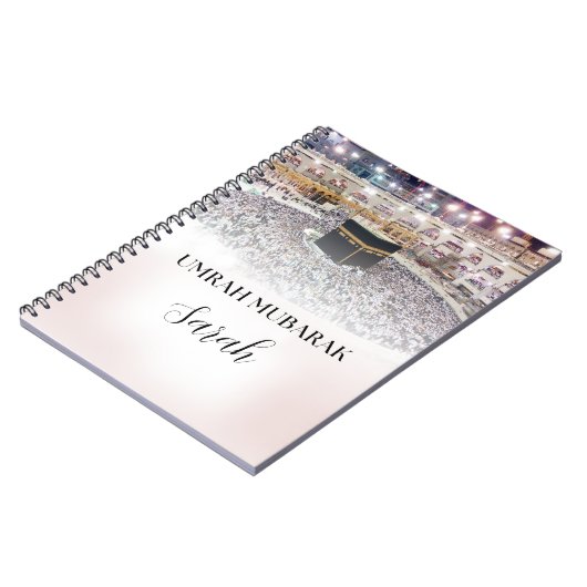 Umrah Mubarak Spiral Notebook Notizblock (Linke Seite)