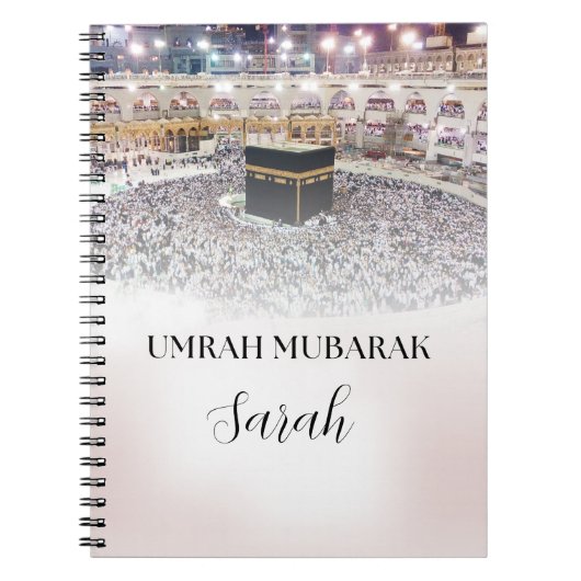 Umrah Mubarak Spiral Notebook Notizblock (Vorderseite)