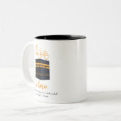 umrah Mubarak Zweifarbige Tasse (Vorderseite Links)