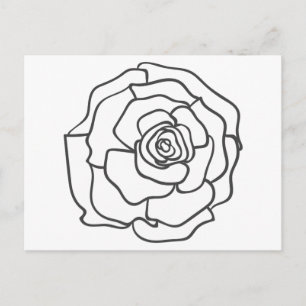 Umrandete Blume Postkarte