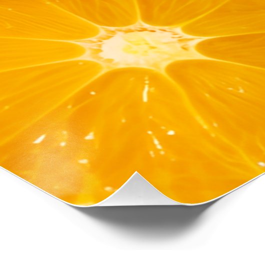 Umrandetes Plakat Zitrusfrüchte - Zitrone, Orange Poster (Ecke)