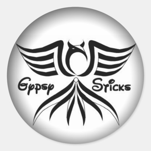 Umrandung zu schwarzen Rundklebern - Maßgeschneide Runder Aufkleber (Vorderseite)