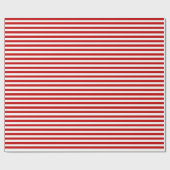 Umrandungspapier mit breiten roten und weißen Stre Geschenkpapier (Flach)