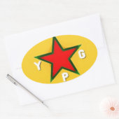 Umrandungszeichen 4 ovaler aufkleber (Umschlag)