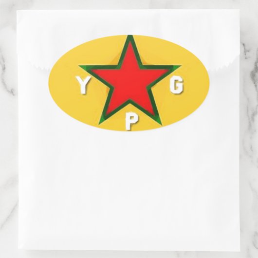 Umrandungszeichen 4 ovaler aufkleber (Tasche)