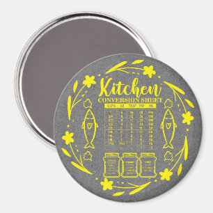 Umrechnung für die Küche  Magnet