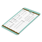 Umrechnungen für die Küchenmessung niedliche Polka Magnet (Linke Seite)