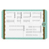 Umrechnungen für die Küchenmessung niedliche Polka Magnet (Horizontal)