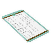 Umrechnungen für die Küchenmessung niedliche Polka Magnet (Rechte Seite)