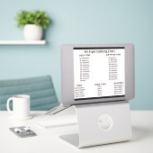 Umrechnungstabelle für Luftfracht (Celsius/Fahrenh Aufkleber (Laptop auf Schreibtisch)