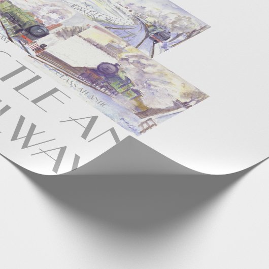 Umreifungspapier für die Eisenbahnunternehmen Newc Geschenkpapier (Ecke)