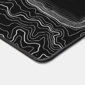 Umriss der topographischen Kartenlinien der großen Schreibtischunterlage (Ecke)