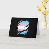 Umriss des Transgender-Pride-Flag Karte (Gelbe Blume)