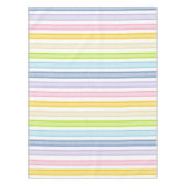 Umrissener Streifen-Pastell-Regenbogen Tischdecke (Vorderseite)