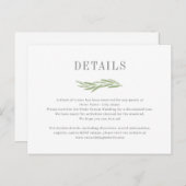 Umrisskarte für die Hochzeitsstiftung eines bemalt Postkarte (Vorne/Hinten)