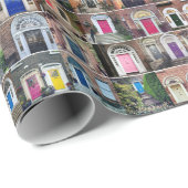 Umrisspapier zu den Dublin-Türen Geschenkpapier (Rolleneckpunkt)