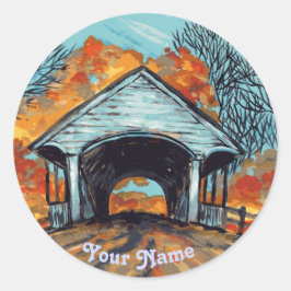 Umrissschild Runder Aufkleber