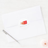 Umschalt des Feuerwehrmanns Runder Aufkleber (Umschlag)