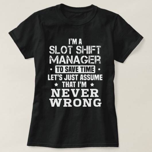 Umschalt-Manager T-Shirt (Design vorne)