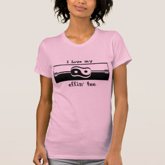 Umschaltbare bloße Spitze - i-Liebe mein effin T-Shirt