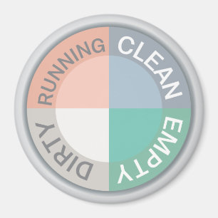 Umschaltbare Spülmaschinen-sauberer schmutziger Magnet