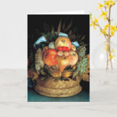 Umschaltbarer Kopf mit Korb von Frucht 1590 - Karte (Gelbe Blume)