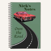 Umschalten in High-Gar: Klassisches Auto-Notebook Notizblock (Vorderseite)