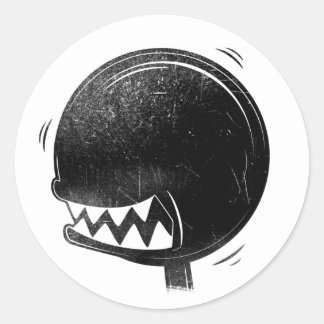 Umschaltknopf für Anhänger Runder Aufkleber