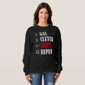 Umschalttaste für die manuelle Übertragung Sweatshirt (Vorne ganz)
