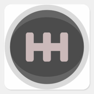 Umschalttaste Quadratischer Aufkleber