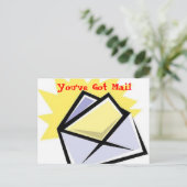 Umschlag[1], Sie haben E-Mail Got Postkarte (Stehend Vorderseite)
